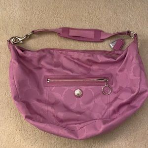 Coach pink/purple shoulder bag